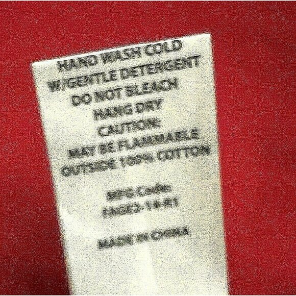 Flirty Unisex Full Apron Striped Blue Red 3 Pockets Adjustable Strap Cotton  New - Picture 9 of 9